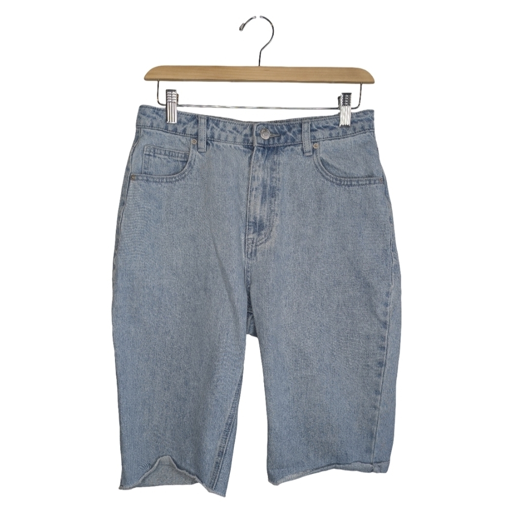 Twik Light Wash High Rise Long Denim Shorts | Size 29